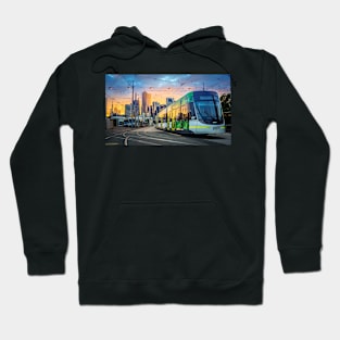 A Melbourne Transport Sunrise Hoodie